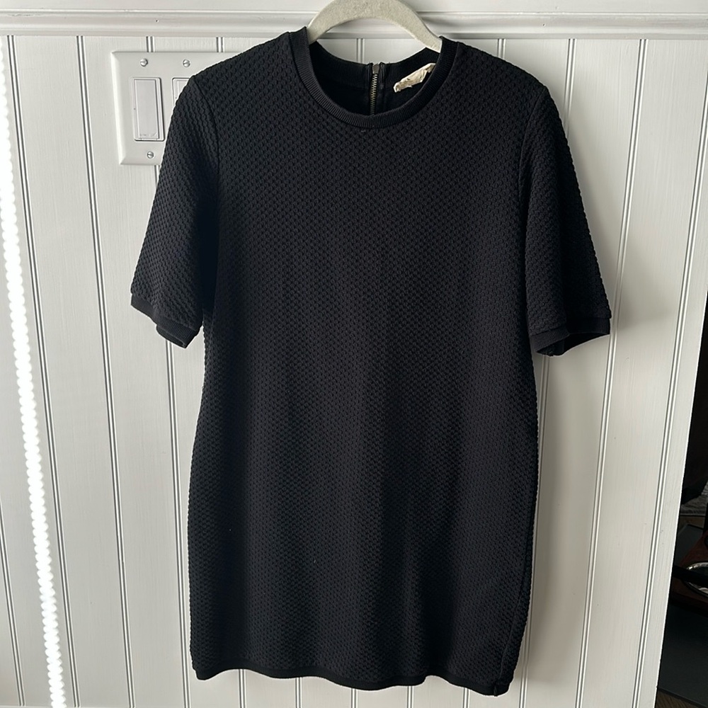 Zara cotton knit short sleeve dress casual
